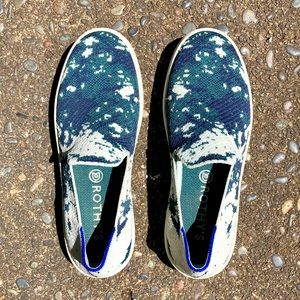 Rothy’s Sea Green The Sneaker EUC women’s size 7.5